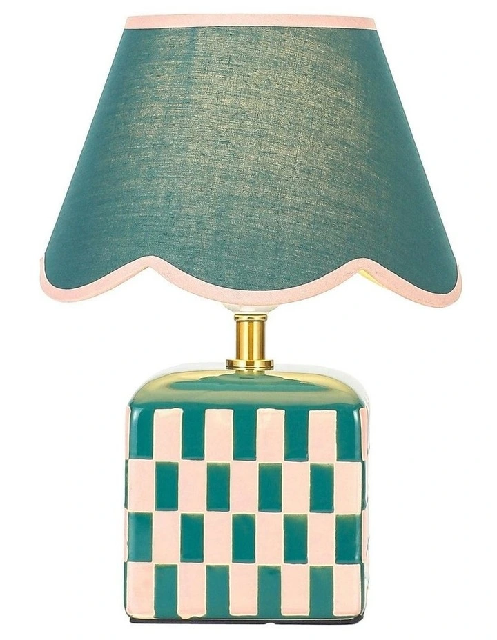 Valentina Ceramic Table Lamp Green image 1