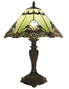 Benita Leadlight Tiffany Table Lamp - Jade