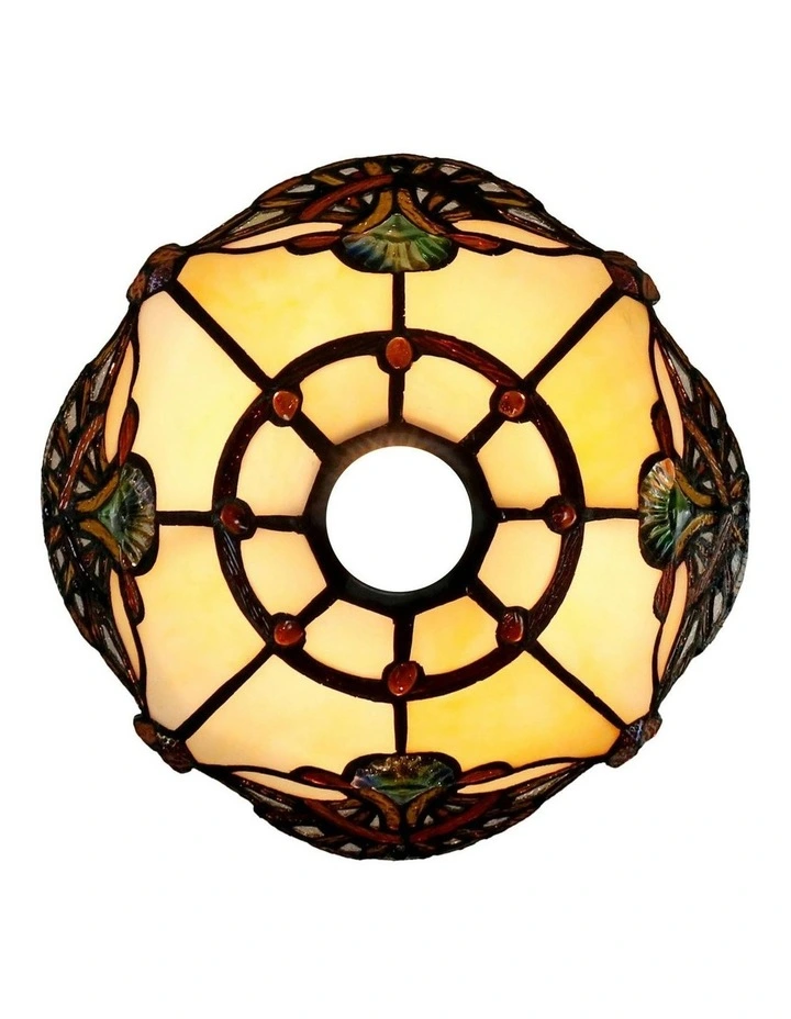 Benita Edwardian Tiffany Floor Lamp Beige image 2