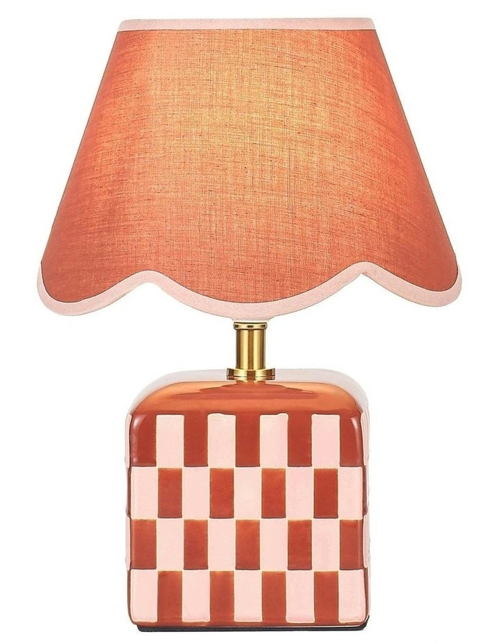 Valentina Ceramic Table Lamp Coral image 1