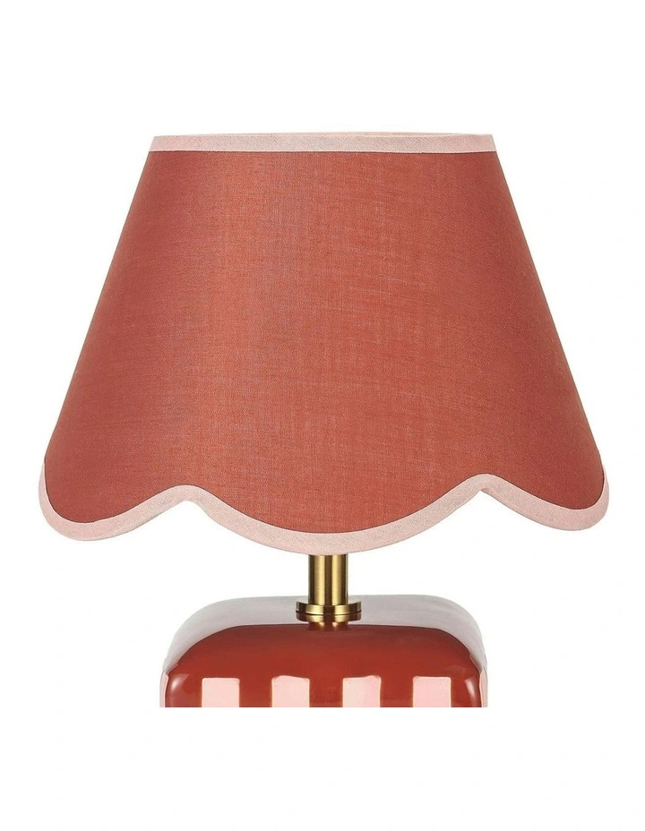 Valentina Ceramic Table Lamp Coral image 7