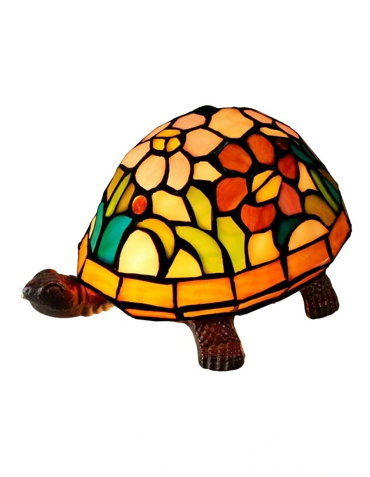 Rose Turtle Tiffany Table Lamp image 3