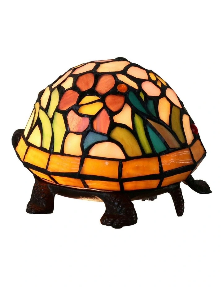 Rose Turtle Tiffany Table Lamp image 5