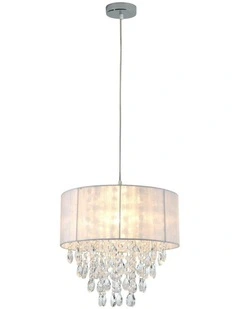 Delia Chandelier  White