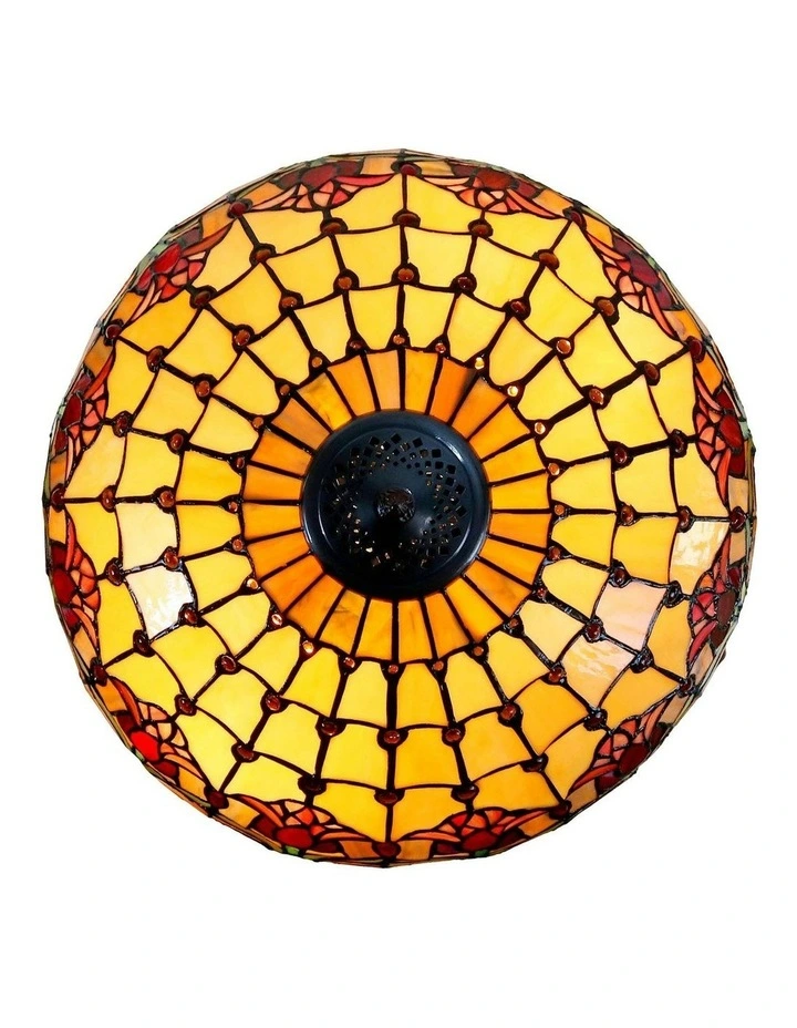 Red Tulip Tiffany Large Table Lamp image 3