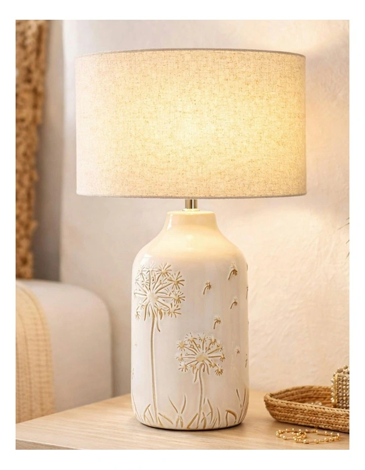 Nari Dandelion Ceramic Table Lamp image 4