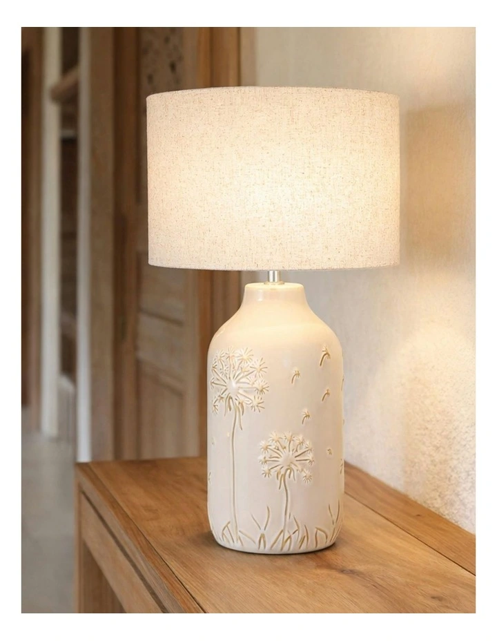Nari Dandelion Ceramic Table Lamp image 6