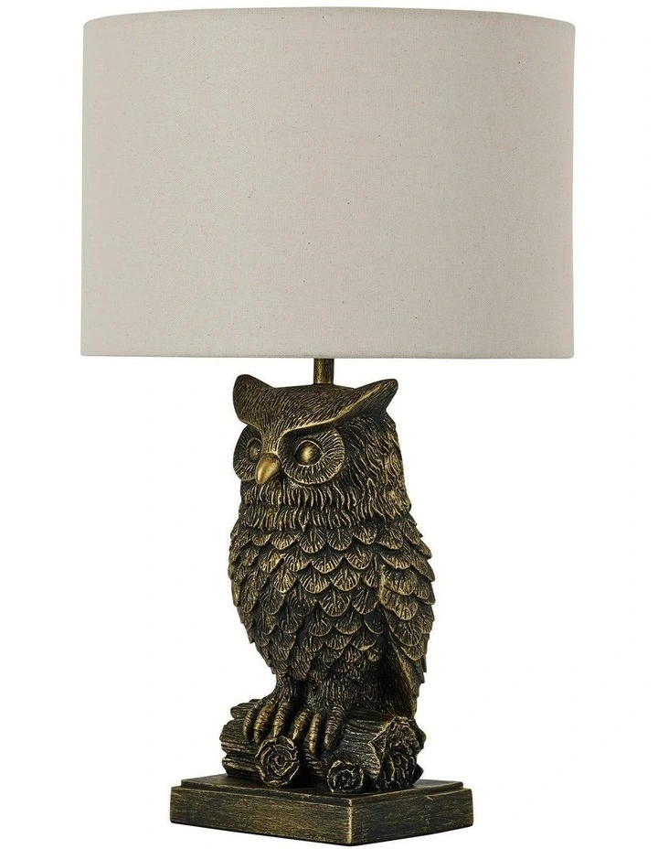 Owl Sculpture LED Table Lamp image 1