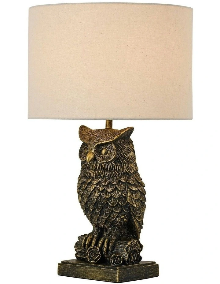 Owl Sculpture LED Table Lamp image 2