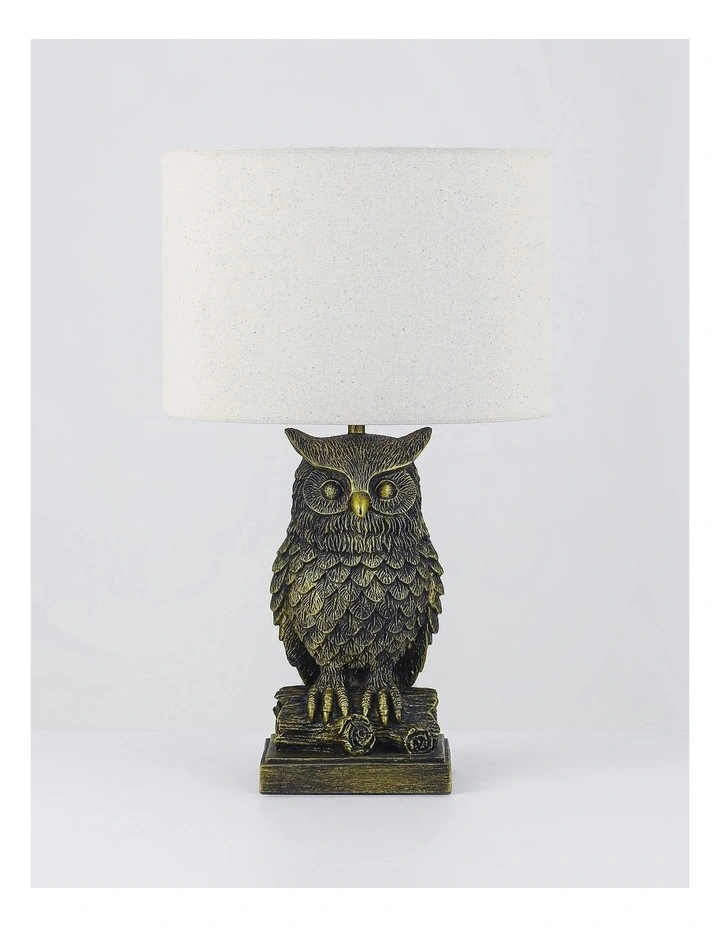 Owl Sculpture LED Table Lamp image 3