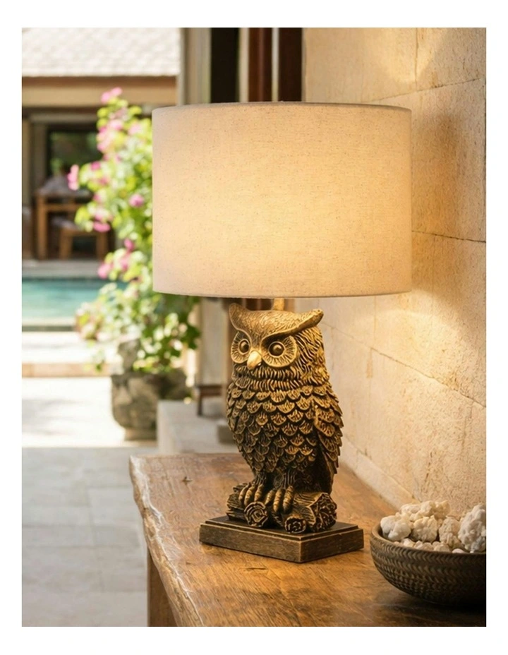 Owl Sculpture LED Table Lamp image 5