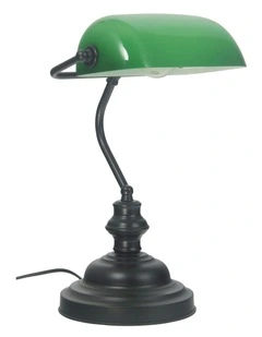 Banker's Touch Table Lamp Black