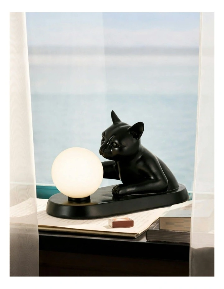 Cat Touching Ball LED Table Lamp image 5