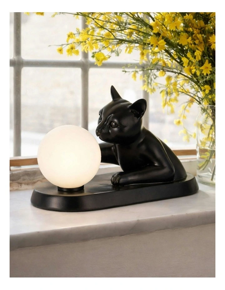 Cat Touching Ball LED Table Lamp image 6