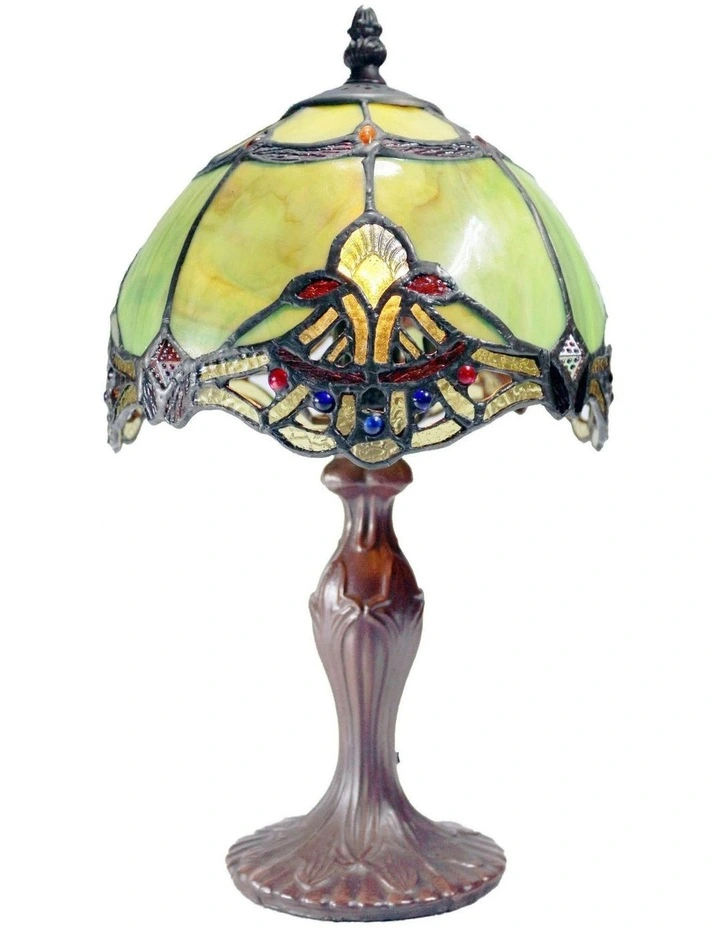 Benita Small Tiffany Table Lamp Jade image 1