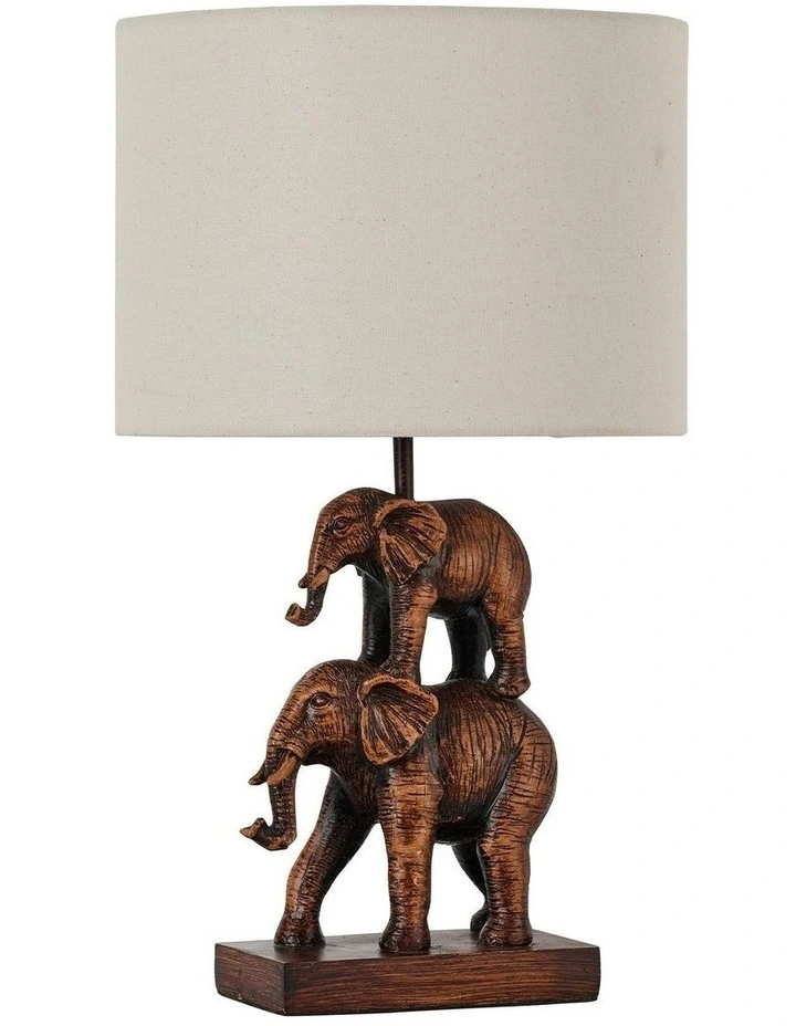 Mother And Calf Elephant LED Table Lamp image 2
