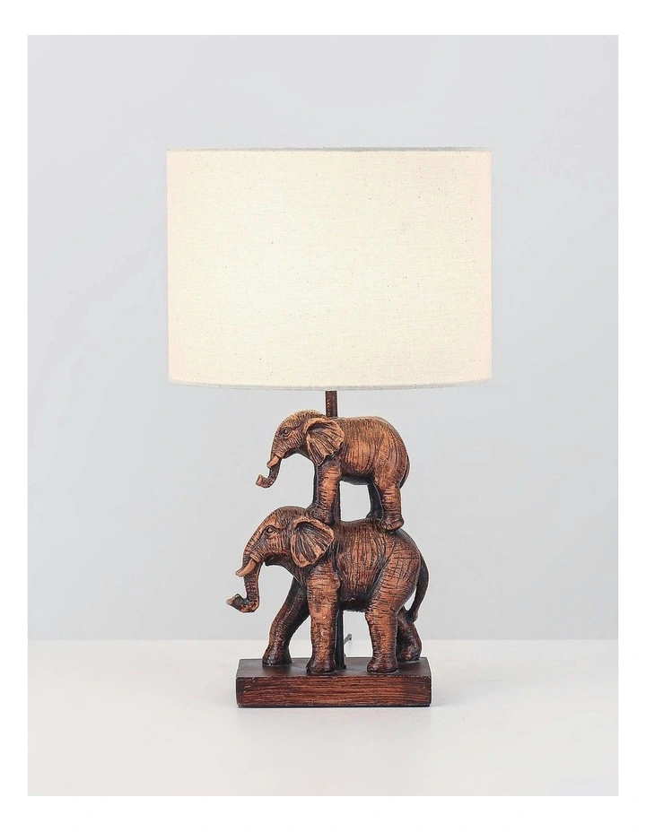 Mother And Calf Elephant LED Table Lamp image 5