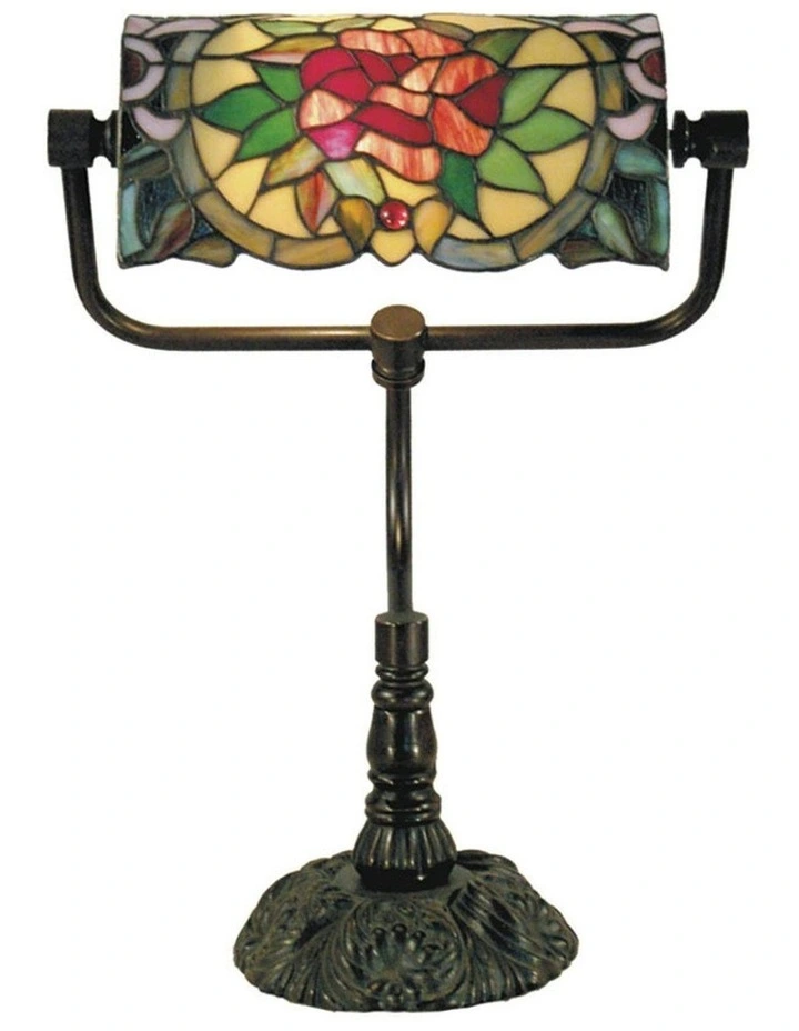 Camellia Bankers Tiffany Table Lamp image 2
