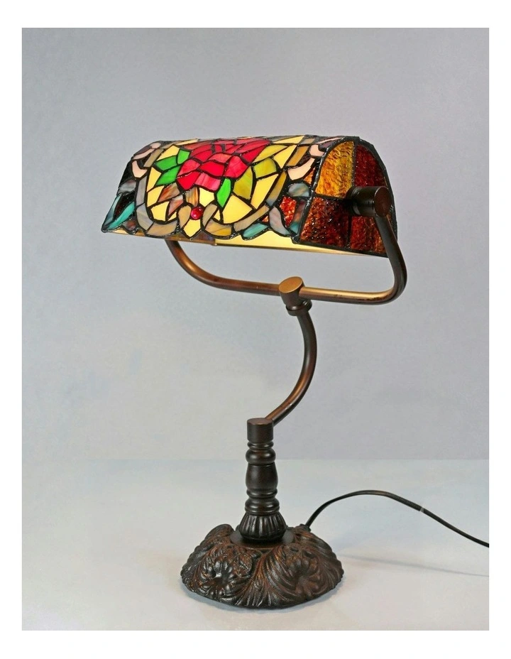 Camellia Bankers Tiffany Table Lamp image 3