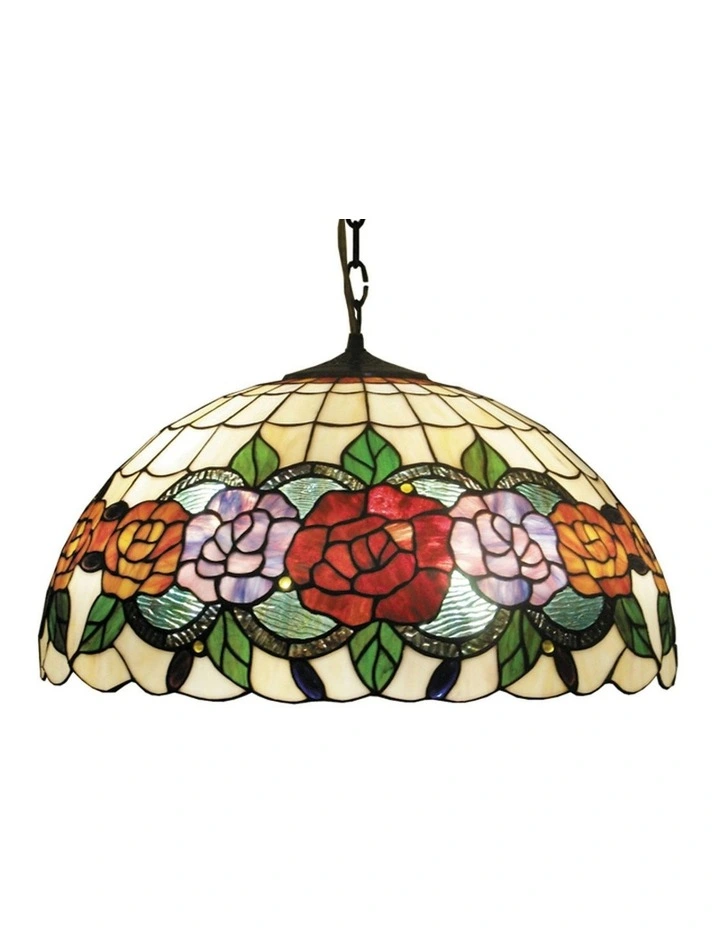 Red Rose Hanging Lamp image 1
