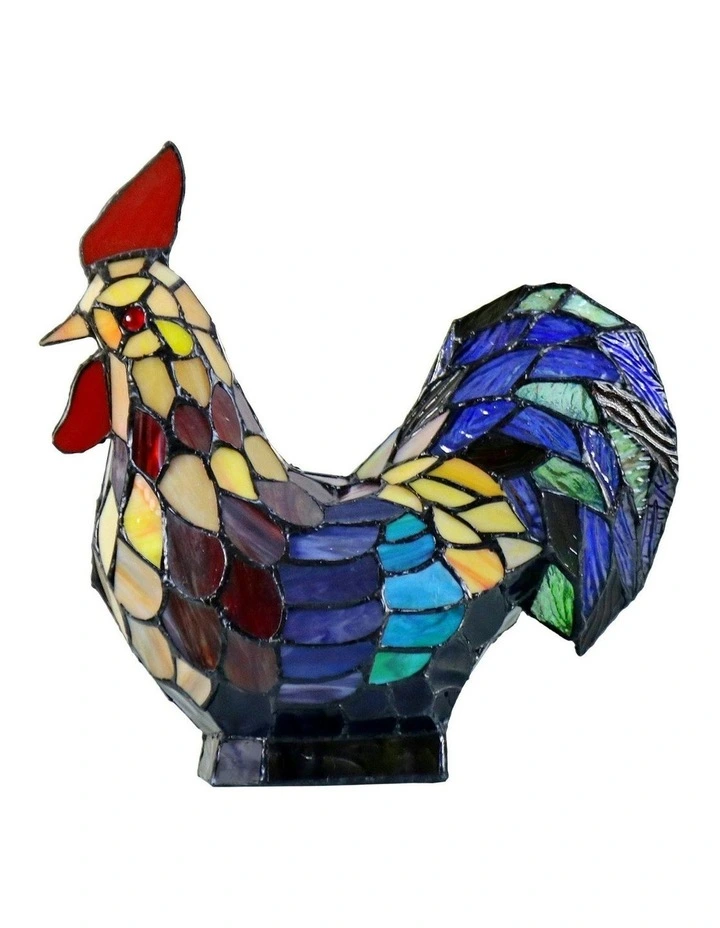 Rooster Tiffany Table Lamp image 4