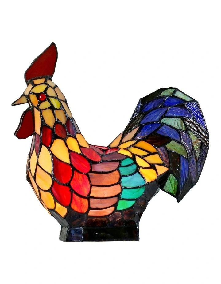 Rooster Tiffany Table Lamp image 5