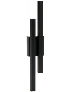 Hera 2lt LED Outdoor Wall Light Black