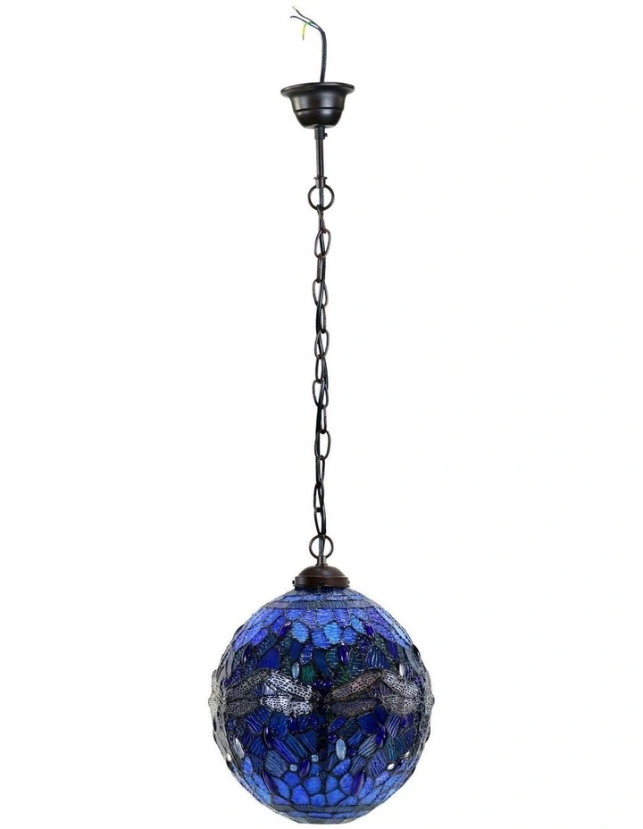 Blue Dragonfly Tiffany Pendant image 1