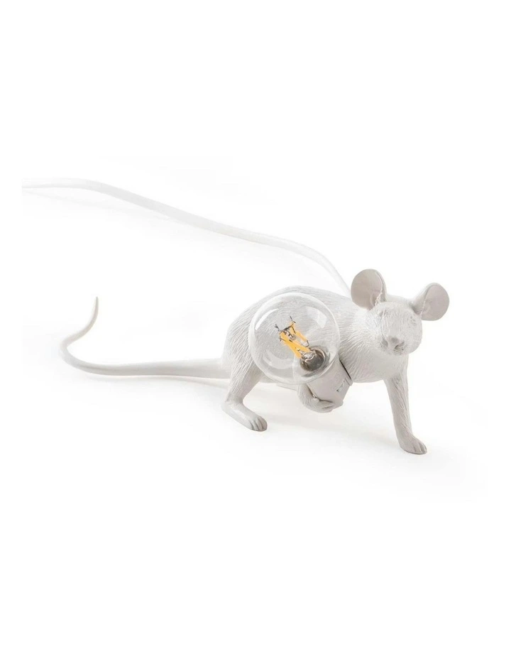 Seletti Mouse Lamp Lying - White image 2