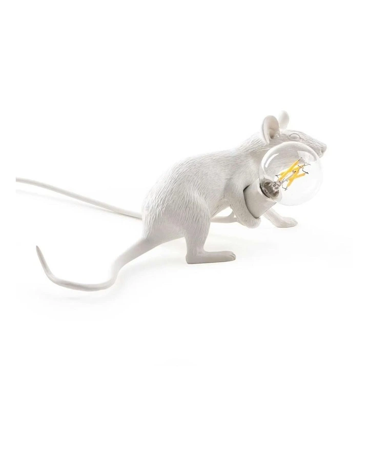 Seletti Mouse Lamp Lying - White image 3