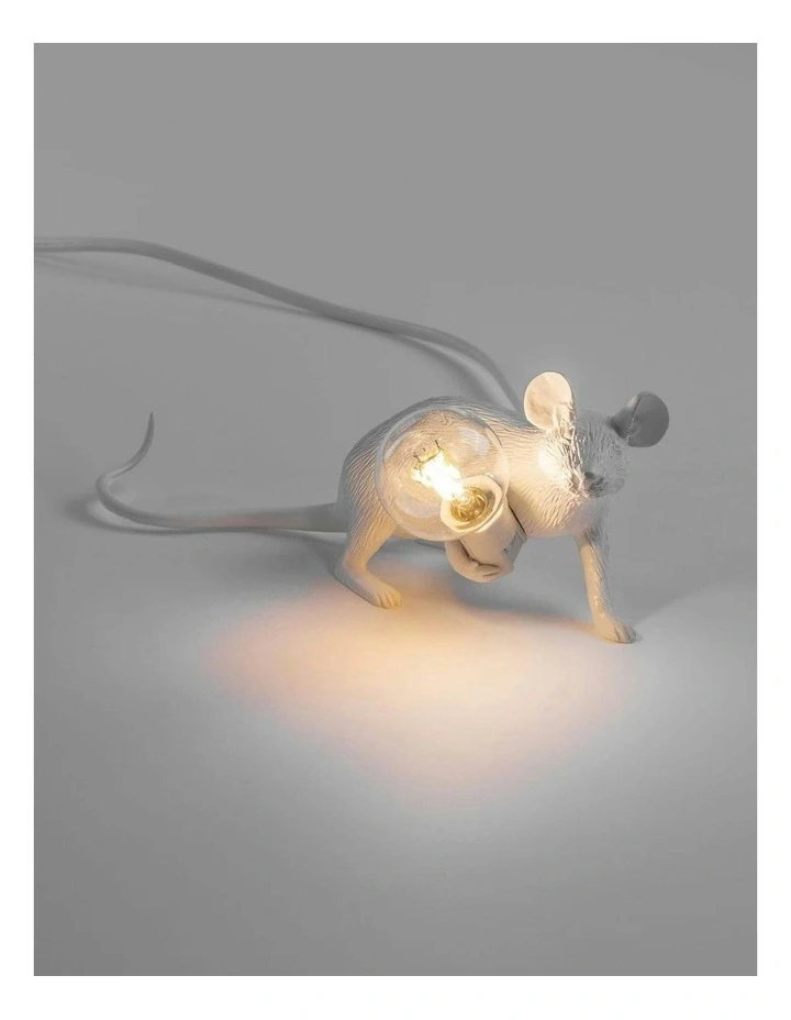 Seletti Mouse Lamp Lying - White image 4