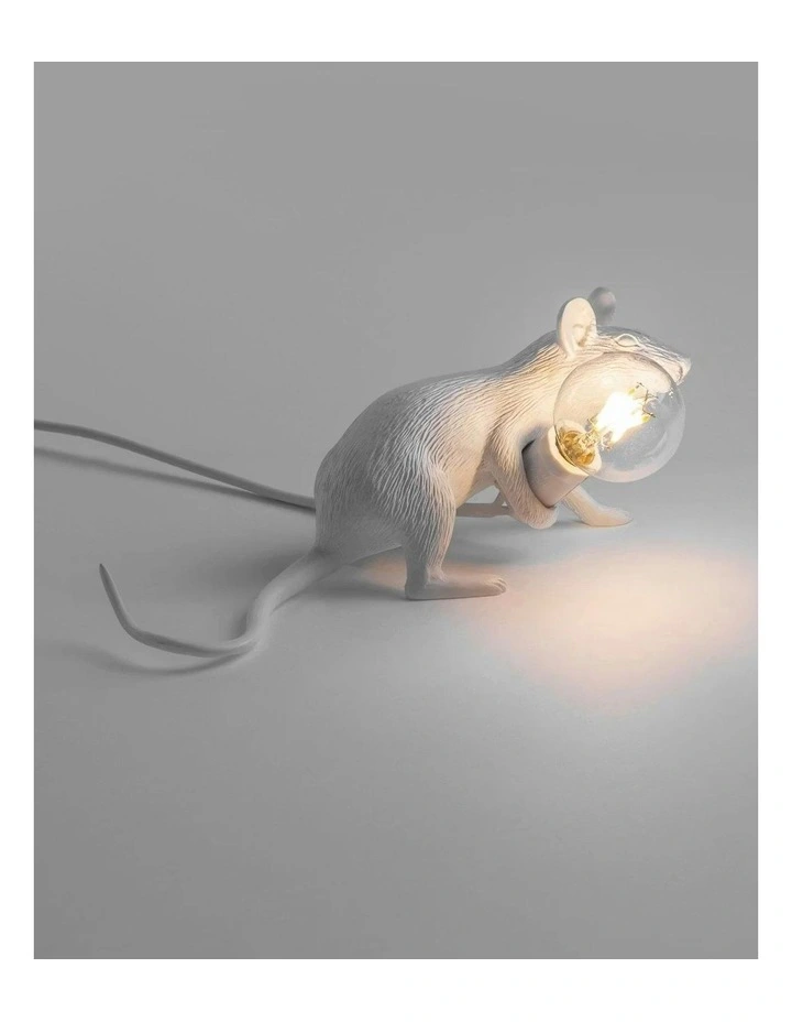 Seletti Mouse Lamp Lying - White image 5