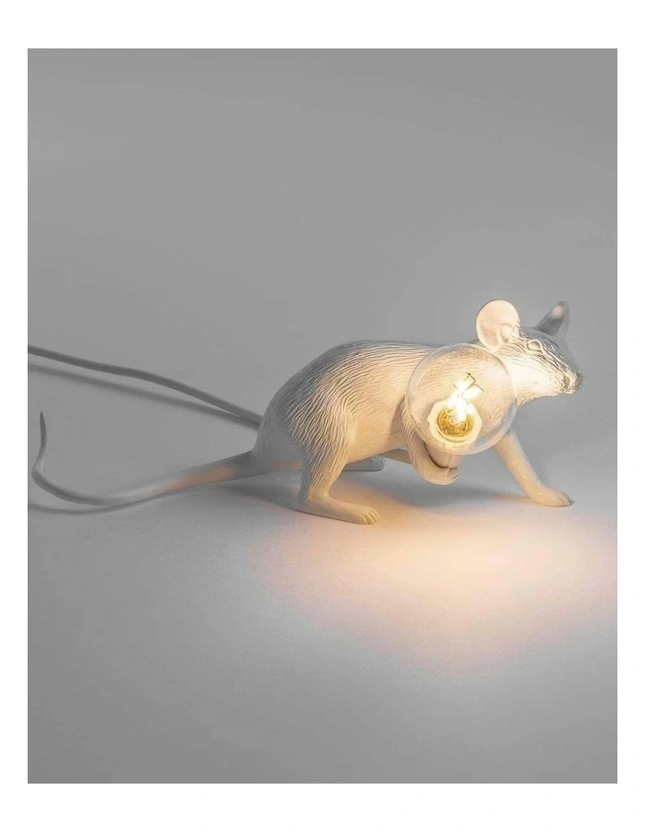 Seletti Mouse Lamp Lying - White image 6