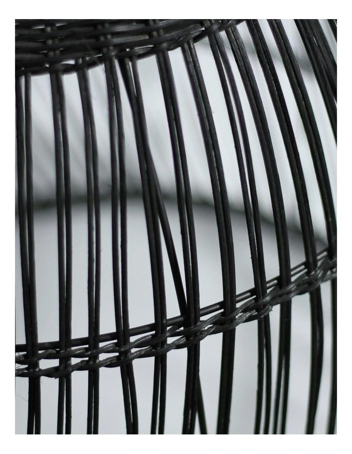Shanen Rattan Pendant Light -Black image 6