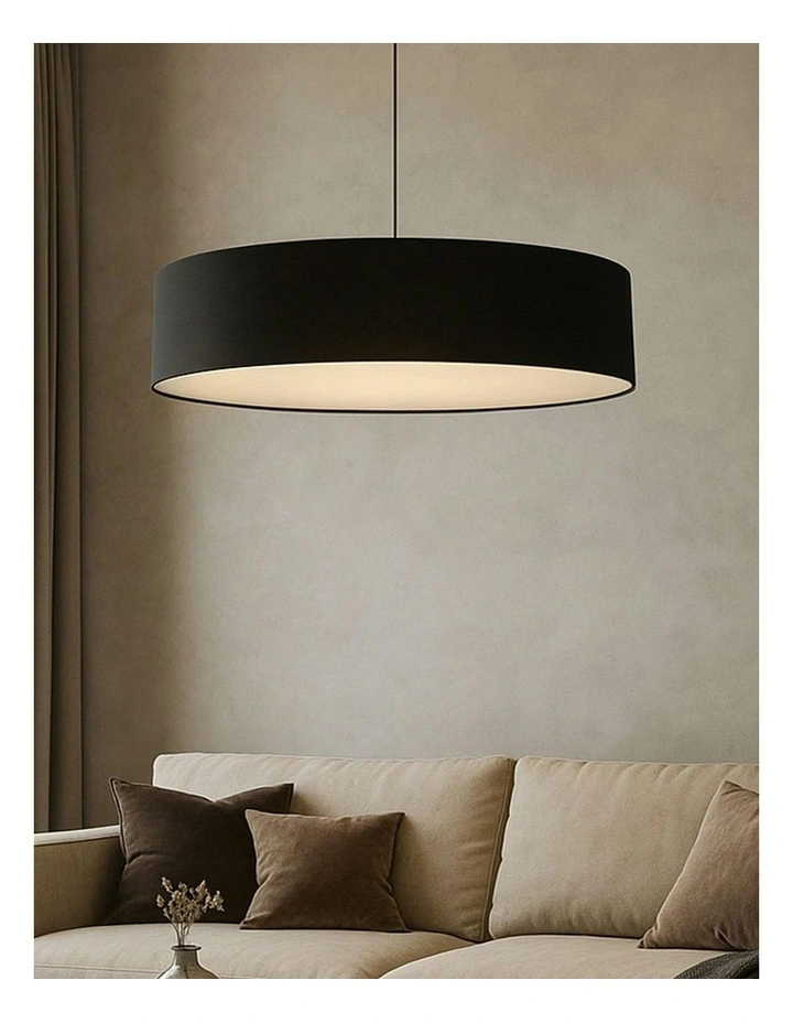Mara Drum Pendant Light Black image 2