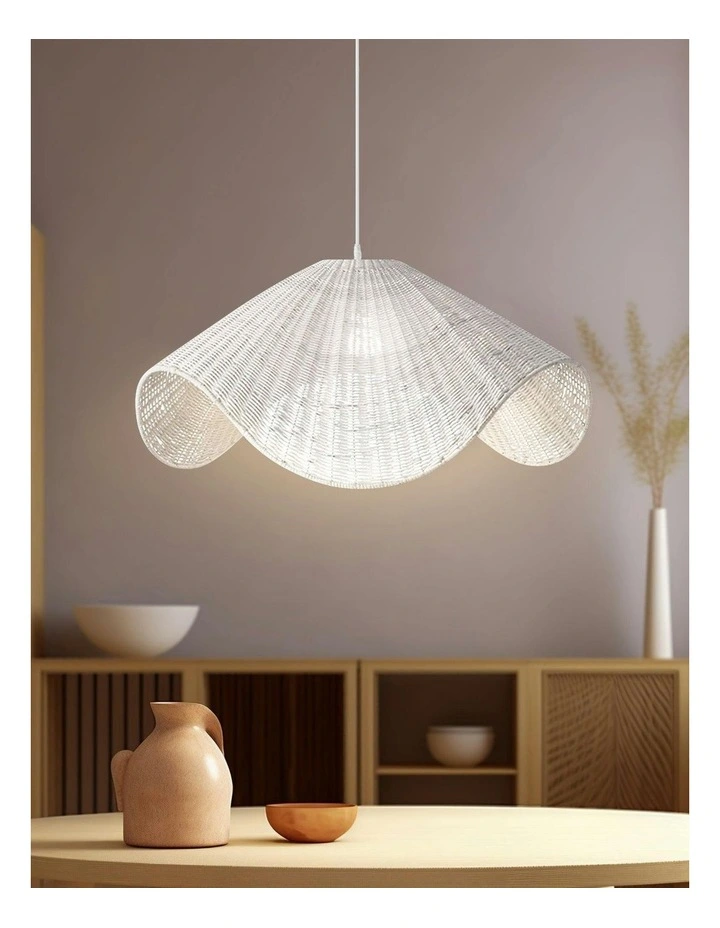 Adaya Rattan Pendant Light -White image 2