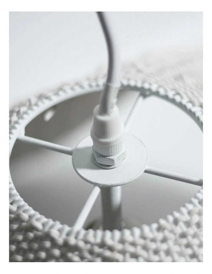 Adaya Rattan Pendant Light -White image 3
