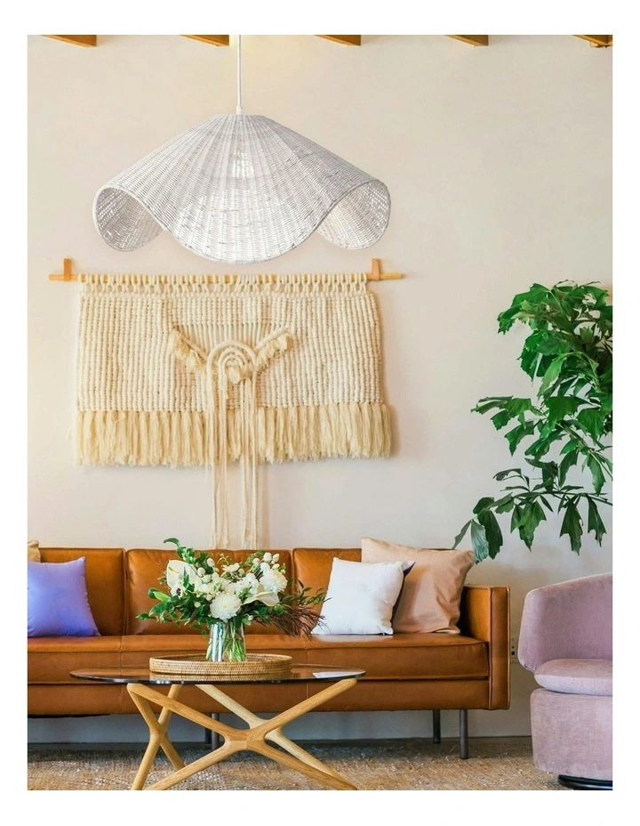 Adaya Rattan Pendant Light -White image 6