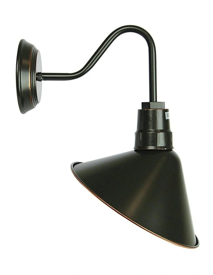 Derwent Industrial Vintage Style Wall Light OIL RUBBED BRONZE image 3