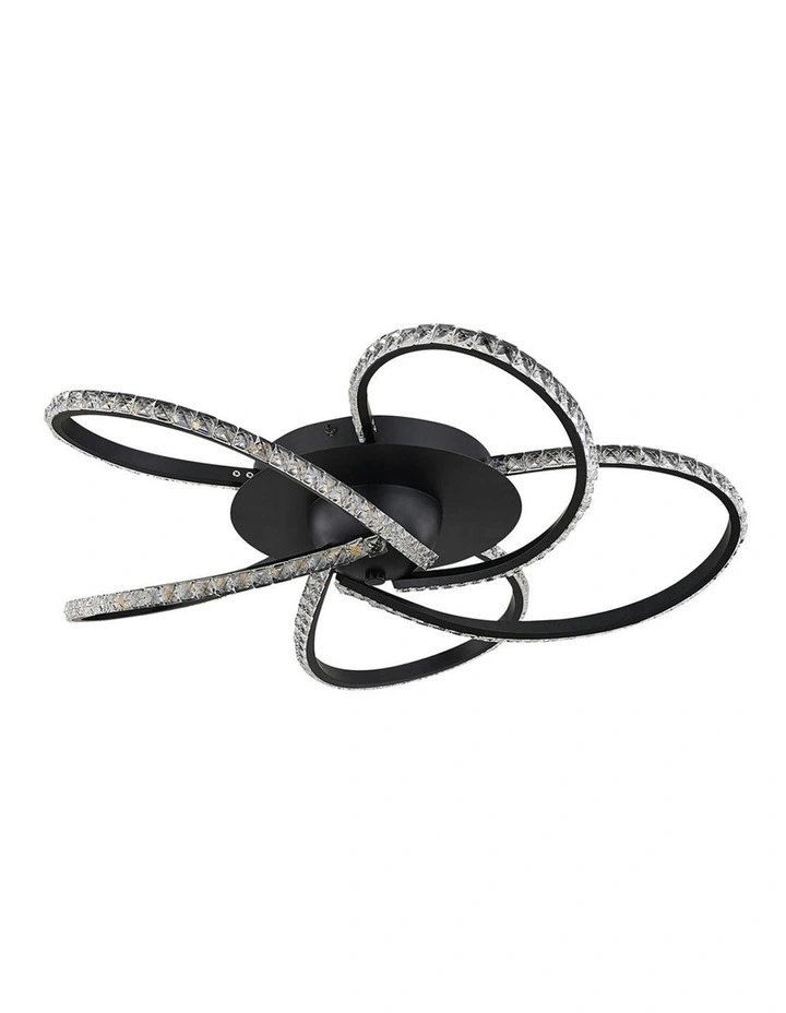 Irie Dimmable 5Lights LED Ceiling light -Black image 1