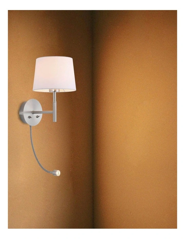 Riley Wall Light - Satin Chrome image 7