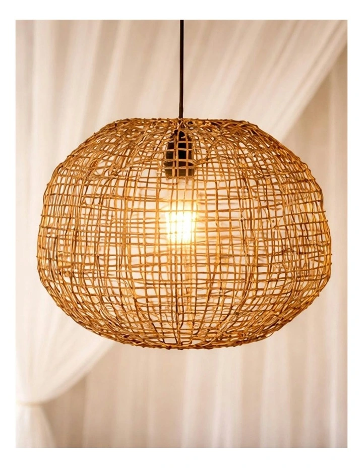 Nerina Rattan Pendant Light Small image 4
