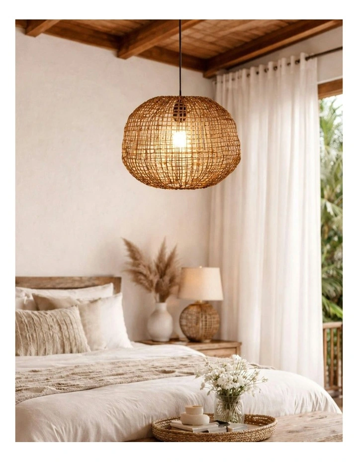 Nerina Rattan Pendant Light Small image 5