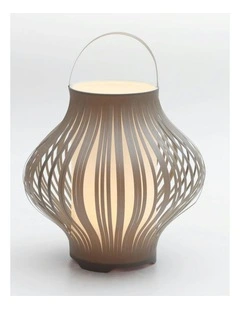 Led Retractable Lantern Grey