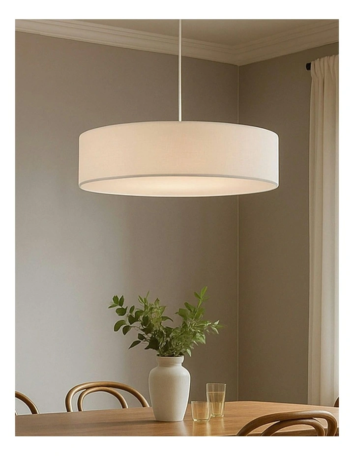 Mara Drum Pendant Light White image 2