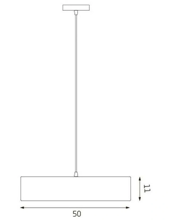 Mara Drum Pendant Light White image 3