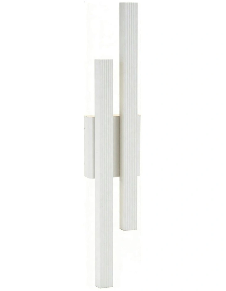 Hera 2lt LED Outdoor Wall Light White image 1