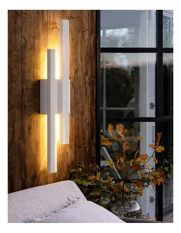 Hera 2lt LED Outdoor Wall Light White image 7