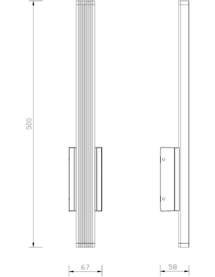 Brynn LED Outdoor Wall Light Black image 3