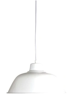 Forge 300 Single Pendant Light Gloss White